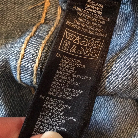 Forever 21 blue skinny jeans - Picture 5 of 6